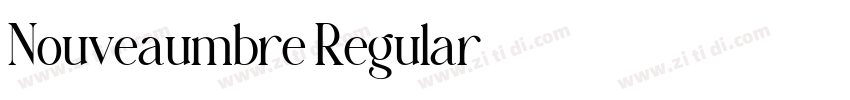 Nouveaumbre Regular字体转换